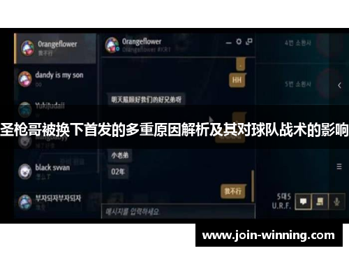 圣枪哥被换下首发的多重原因解析及其对球队战术的影响